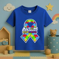 Autism Awareness Different Not Less Puzzle Ribbon Toddler T-Shirt