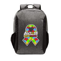 Autism Awareness Different Not Less Puzzle Ribbon Vector Backpack