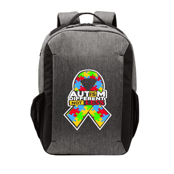 Autism Awareness Different Not Less Puzzle Ribbon Vector Backpack
