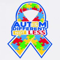 Autism Awareness Different Not Less Puzzle Ribbon Garment-Dyed Sweatshirt