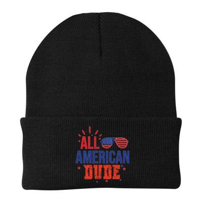All American Dude 4th Of July Sunglasses Family Great Gift Beanie
