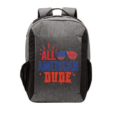 All American Dude 4th Of July Sunglasses Family Great Gift Vector Backpack