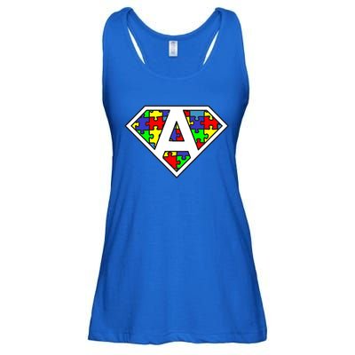 Autism Awareness Day Superhero Funny Gift Ladies Essential Flowy Tank