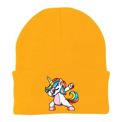 Autism Awareness Dabbing Unicorn Autistic Mom. Knit Cap Winter Beanie