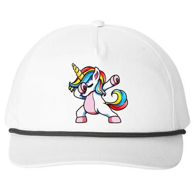 Autism Awareness Dabbing Unicorn Autistic Mom. Snapback Five-Panel Rope Hat