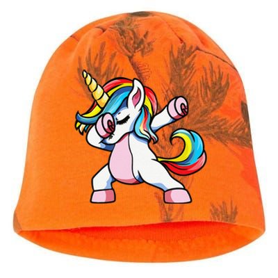 Autism Awareness Dabbing Unicorn Autistic Mom. Kati - Camo Knit Beanie