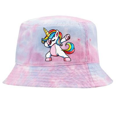 Autism Awareness Dabbing Unicorn Autistic Mom. Tie-Dyed Bucket Hat