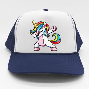 Autism Awareness Dabbing Unicorn Autistic Mom. Trucker Hat