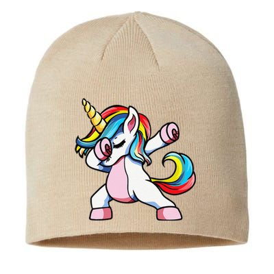 Autism Awareness Dabbing Unicorn Autistic Mom. Sustainable Beanie