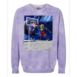 Air Ape Dunking Basketball Monkey Colorblast Crewneck Sweatshirt