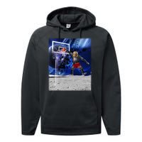 Air Ape Dunking Basketball Monkey Performance Fleece Hoodie