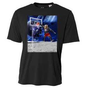 Air Ape Dunking Basketball Monkey Cooling Performance Crew T-Shirt