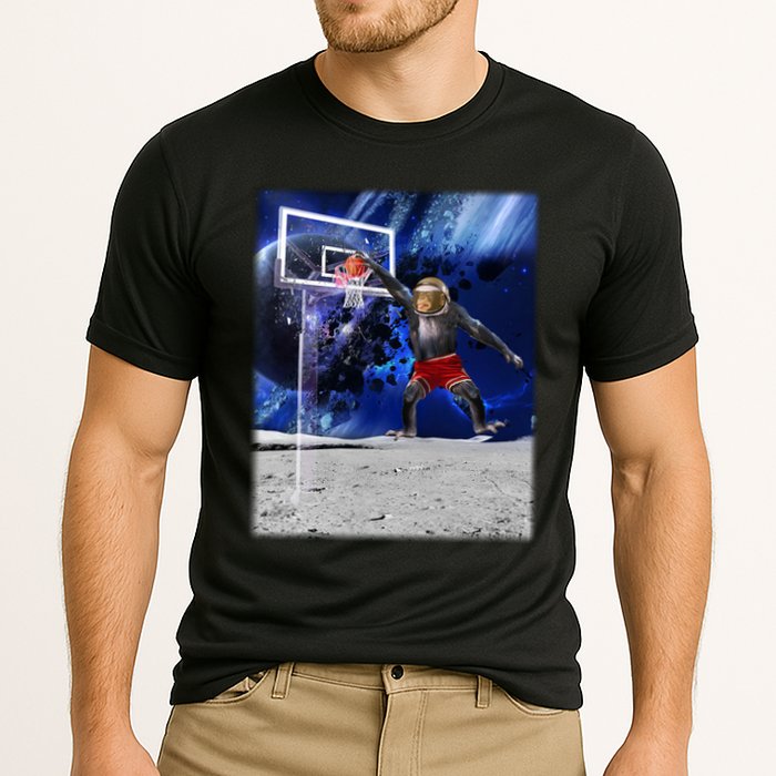 Air Ape Dunking Basketball Monkey Cooling Performance Crew T-Shirt