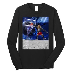 Air Ape Dunking Basketball Monkey Long Sleeve Shirt