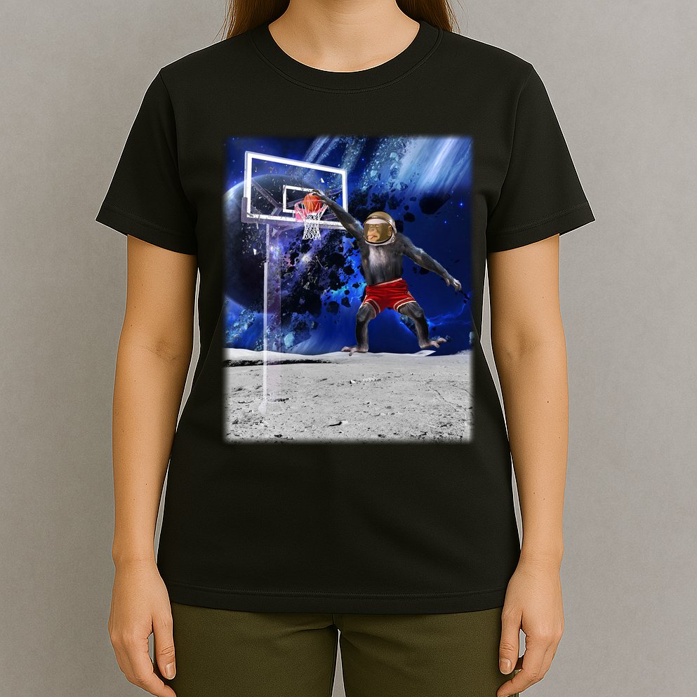 Air Ape Dunking Basketball Monkey T-Shirt