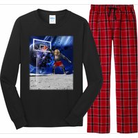 Air Ape Dunking Basketball Monkey Long Sleeve Pajama Set