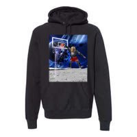 Air Ape Dunking Basketball Monkey Premium Hoodie