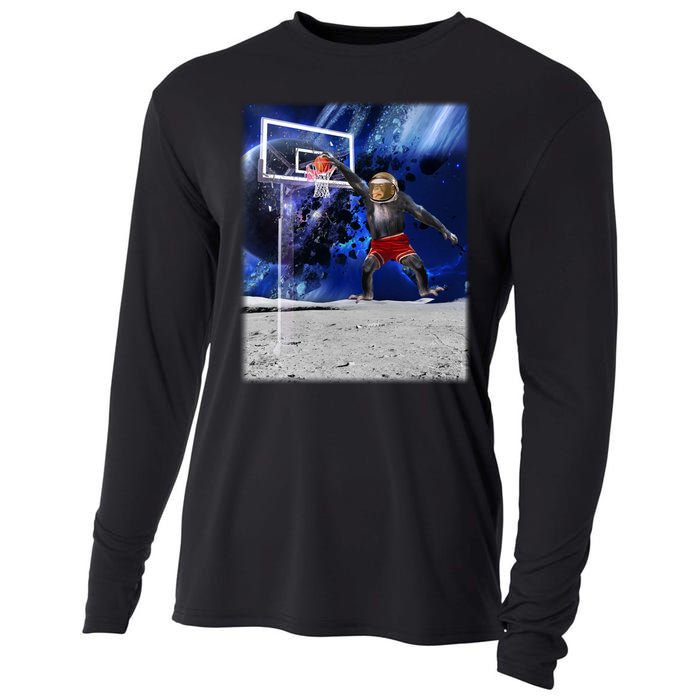 Air Ape Dunking Basketball Monkey Cooling Performance Long Sleeve Crew