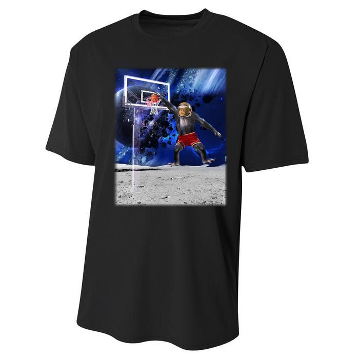 Air Ape Dunking Basketball Monkey Performance Sprint T-Shirt