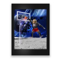 Air Ape Dunking Basketball Monkey Poster