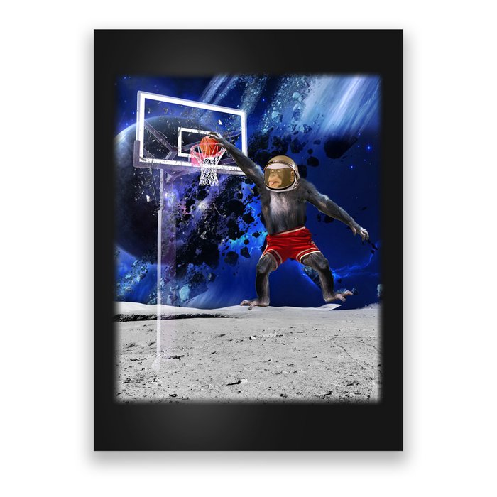 Air Ape Dunking Basketball Monkey Poster