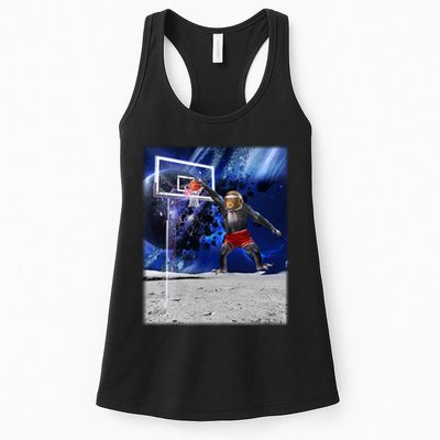 Air Ape Dunking Basketball Monkey Womens Tank Top