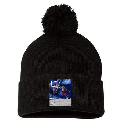 Air Ape Dunking Basketball Monkey Pom Pom 12in Knit Beanie