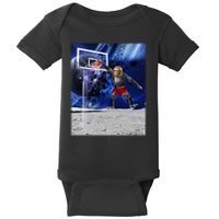 Air Ape Dunking Basketball Monkey Baby Bodysuit