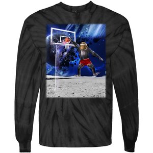 Air Ape Dunking Basketball Monkey Tie-Dye Long Sleeve Shirt