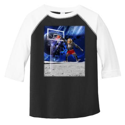 Air Ape Dunking Basketball Monkey Toddler Fine Jersey T-Shirt