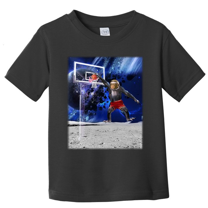 Air Ape Dunking Basketball Monkey Toddler T-Shirt