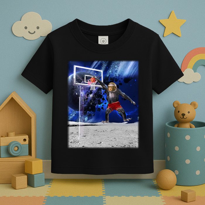 Air Ape Dunking Basketball Monkey Toddler T-Shirt