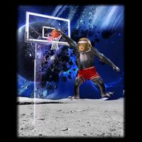 Air Ape Dunking Basketball Monkey Toddler T-Shirt
