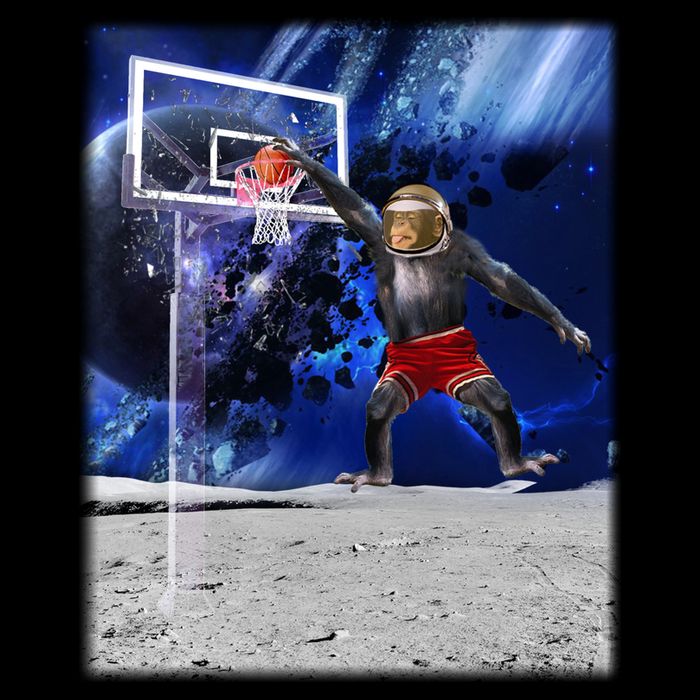 Air Ape Dunking Basketball Monkey Toddler T-Shirt