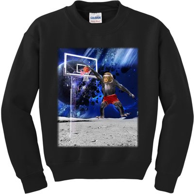 Air Ape Dunking Basketball Monkey Kids Sweatshirt