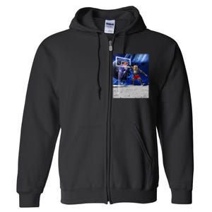 Air Ape Dunking Basketball Monkey Full Zip Hoodie