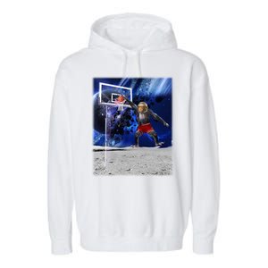 Air Ape Dunking Basketball Monkey Garment-Dyed Fleece Hoodie