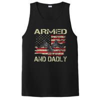 Armed And Dadly Funny Deadly Father For Father's Day PosiCharge Competitor Tank