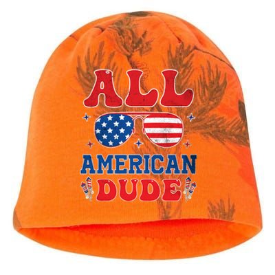 All American Dude 4th Of July Patriotic Teens Cool Gift Kati - Camo Knit Beanie