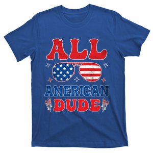 All American Dude 4th Of July Patriotic Teens Cool Gift T-Shirt