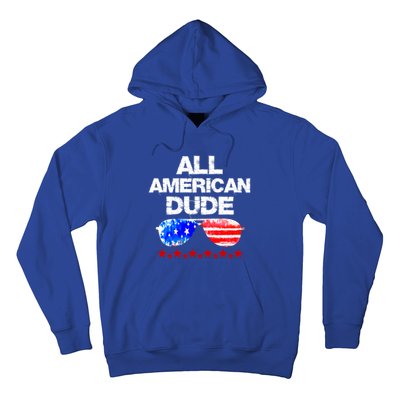 All American Dude 4th Of July Patriotic Family Sunglasses Cute Gift Hoodie