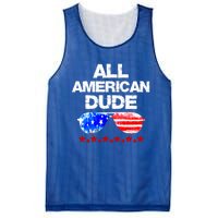 All American Dude 4th Of July Patriotic Family Sunglasses Cute Gift Mesh Reversible Basketball Jersey Tank