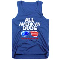 All American Dude 4th Of July Patriotic Family Sunglasses Cute Gift Tank Top