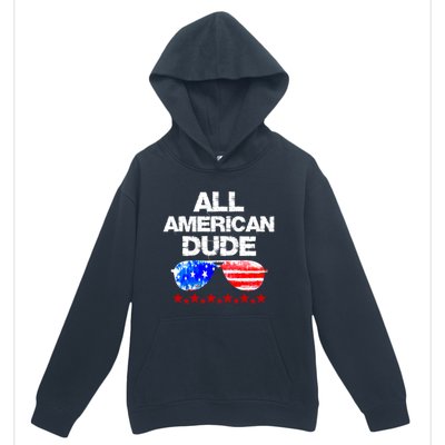 All American Dude 4th Of July Patriotic Family Sunglasses Cute Gift Urban Pullover Hoodie