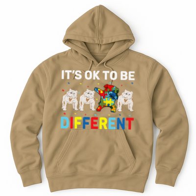 Autism Awareness Day Gift Funny Dabbing English Bulldog Hoodie