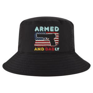 Armed And Dadly, Funny Deadly Father Gift For Father's Day Cool Comfort Performance Bucket Hat