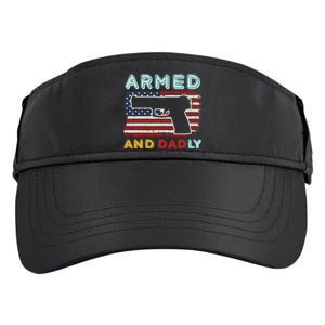 Armed And Dadly, Funny Deadly Father Gift For Father's Day Adult Drive Performance Visor