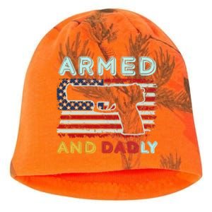 Armed And Dadly, Funny Deadly Father Gift For Father's Day Kati - Camo Knit Beanie