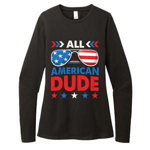 All American Dude 4th Of July Sunglasses Teens Gift Womens CVC Long Sleeve Shirt