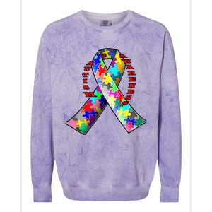 Autism Awareness Day Love Colorblast Crewneck Sweatshirt